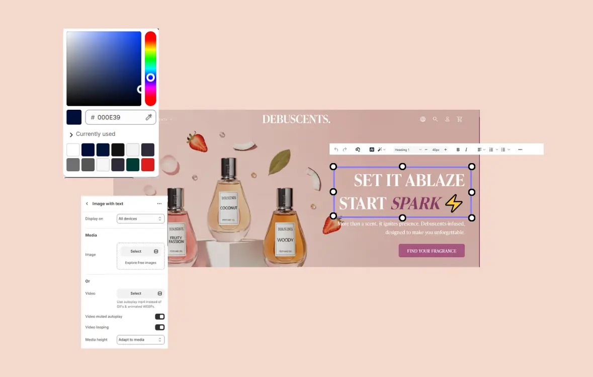 Conversion layout illustration